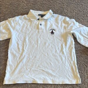 Port Authority White Polo Shirt Soft Cotton Blend